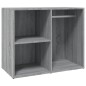 vidaXL Armadietto Cosmetici Grigio Sonoma 80x40x65cm Legno Multistrato vidaXL Armadietto Cosmetici Grigio Sonoma 80x40x65cm Legno Multistrato