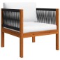 vidaXL Set Divani da Giardino 7 pz con Cuscini Crema Massello Acacia vidaXL Set Divani da Giardino 7 pz con Cuscini Crema Massello Acacia