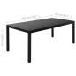 vidaXL Set da Pranzo da Giardino 7 pz Nero e Marrone vidaXL Set da Pranzo da Giardino 7 pz Nero e Marrone