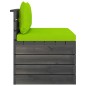 vidaXL Set Divani da Giardino su Pallet 2 pz con Cuscini Massello Pino vidaXL Set Divani da Giardino su Pallet 2 pz con Cuscini Massello Pino