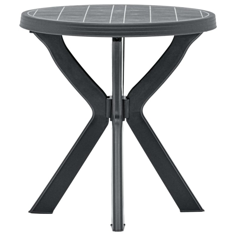 Tavolo da Bistrot Antracite Ø70 cm in Plastica Tavolo da Bistrot Antracite Ø70 cm in Plastica