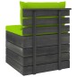 vidaXL Set Divani da Giardino su Pallet 2 pz con Cuscini Massello Pino vidaXL Set Divani da Giardino su Pallet 2 pz con Cuscini Massello Pino