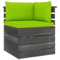 vidaXL Set Divani da Giardino su Pallet 5 pz con Cuscini Massello Pino vidaXL Set Divani da Giardino su Pallet 5 pz con Cuscini Massello Pino