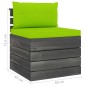 vidaXL Set Divani da Giardino su Pallet 6 pz con Cuscini Massello Pino