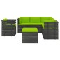 vidaXL Set Divani da Giardino su Pallet 8 pz con Cuscini Massello Pino vidaXL Set Divani da Giardino su Pallet 8 pz con Cuscini Massello Pino