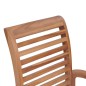 vidaXL Sedie da Pranzo 4 pz con Cuscini Antracite in Massello di Teak vidaXL Sedie da Pranzo 4 pz con Cuscini Antracite in Massello di Teak