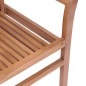 vidaXL Sedie da Pranzo 4 pz con Cuscini Antracite in Massello di Teak vidaXL Sedie da Pranzo 4 pz con Cuscini Antracite in Massello di Teak