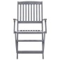 vidaXL Sedie da Giardino Pieghevoli 6pz con Cuscini in Massello Acacia vidaXL Sedie da Giardino Pieghevoli 6pz con Cuscini in Massello Acacia
