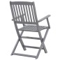 vidaXL Sedie da Giardino Pieghevoli 6pz con Cuscini in Massello Acacia vidaXL Sedie da Giardino Pieghevoli 6pz con Cuscini in Massello Acacia