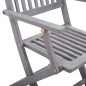 vidaXL Sedie da Giardino Pieghevoli 6pz con Cuscini in Massello Acacia vidaXL Sedie da Giardino Pieghevoli 6pz con Cuscini in Massello Acacia