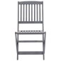vidaXL Sedie da Giardino Pieghevoli 6pz con Cuscini in Massello Acacia vidaXL Sedie da Giardino Pieghevoli 6pz con Cuscini in Massello Acacia