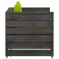 vidaXL Set Divani da Giardino con Cuscini 2 pz Legno Impregnato Grigio vidaXL Set Divani da Giardino con Cuscini 2 pz Legno Impregnato Grigio