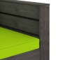 vidaXL Set Divani da Giardino con Cuscini 2 pz Legno Impregnato Grigio vidaXL Set Divani da Giardino con Cuscini 2 pz Legno Impregnato Grigio