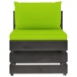 vidaXL Set Divani da Giardino con Cuscini 3 pz Legno Impregnato Grigio