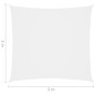 Vela Parasole in Tela Oxford Quadrata 2x2 m Bianca