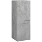 vidaXL Set Mobili da Bagno Grigio Cemento in Truciolato vidaXL Set Mobili da Bagno Grigio Cemento in Truciolato