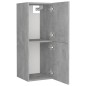 vidaXL Set Mobili da Bagno Grigio Cemento in Truciolato vidaXL Set Mobili da Bagno Grigio Cemento in Truciolato