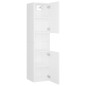 vidaXL Set Mobili da Bagno Bianco in Truciolato