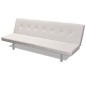 vidaXL Divano Letto con 2 Cuscini Similpelle Regolabile Bianco Crema vidaXL Divano Letto con 2 Cuscini Similpelle Regolabile Bianco Crema