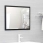 vidaXL Set Mobili da Bagno Nero in Truciolato vidaXL Set Mobili da Bagno Nero in Truciolato