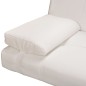 vidaXL Divano Letto con 2 Cuscini Similpelle Regolabile Bianco Crema vidaXL Divano Letto con 2 Cuscini Similpelle Regolabile Bianco Crema
