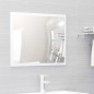 vidaXL Set Mobili da Bagno Bianco Lucido in Truciolato vidaXL Set Mobili da Bagno Bianco Lucido in Truciolato