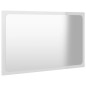 vidaXL Set Mobili da Bagno Bianco Lucido in Truciolato vidaXL Set Mobili da Bagno Bianco Lucido in Truciolato