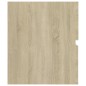 vidaXL Set Mobili da Bagno Rovere Sonoma in Legno Multistrato