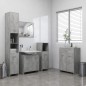 vidaXL Set Mobili da Bagno 4 pz Grigio Cemento vidaXL Set Mobili da Bagno 4 pz Grigio Cemento