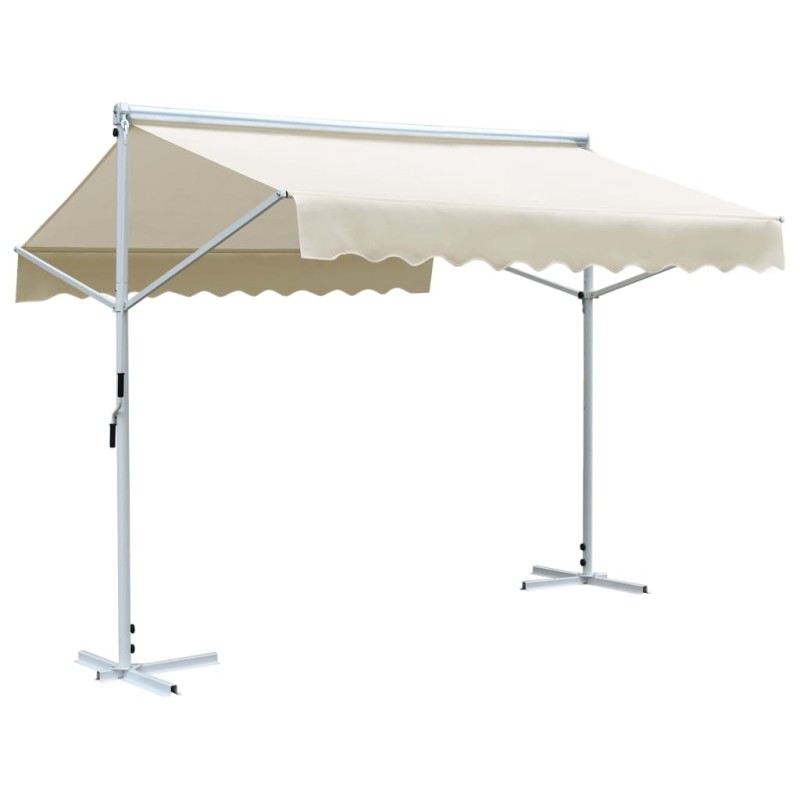 vidaXL Tenda da Sole a Gazebo 3x3 m Crema vidaXL Tenda da Sole a Gazebo 3x3 m Crema