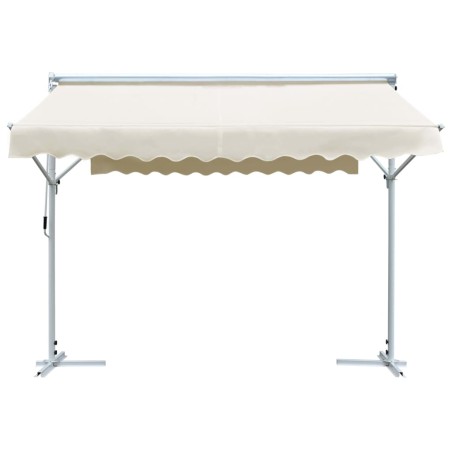 vidaXL Tenda da Sole a Gazebo 3x3 m Crema