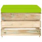 vidaXL Set Divani da Giardino con Cuscini 3 pz Legno Impregnato Verde vidaXL Set Divani da Giardino con Cuscini 3 pz Legno Impregnato Verde