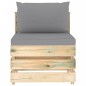 vidaXL Set Salotto da Giardino con Cuscini 12pz Legno Impregnato Verde