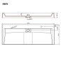 Lavandino 120x46x11 cm Blocco in Marmo/Minerale Bianco Lavandino 120x46x11 cm Blocco in Marmo/Minerale Bianco