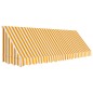 Tenda da Sole per Bistrò 400x120 cm Arancione e Bianca Tenda da Sole per Bistrò 400x120 cm Arancione e Bianca
