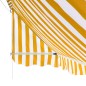 Tenda da Sole per Bistrò 400x120 cm Arancione e Bianca Tenda da Sole per Bistrò 400x120 cm Arancione e Bianca