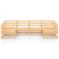 vidaXL Set Divani da Giardino 6 pz in Legno Massello di Pino vidaXL Set Divani da Giardino 6 pz in Legno Massello di Pino