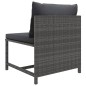 vidaXL Set Divani da Giardino 7 pz con Cuscini in Polyrattan Grigio vidaXL Set Divani da Giardino 7 pz con Cuscini in Polyrattan Grigio