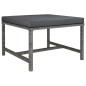 vidaXL Set Divani da Giardino 7 pz con Cuscini in Polyrattan Grigio vidaXL Set Divani da Giardino 7 pz con Cuscini in Polyrattan Grigio
