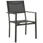 vidaXL Set da Pranzo da Giardino 9 pz in Acciaio vidaXL Set da Pranzo da Giardino 9 pz in Acciaio