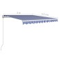 Tenda da Sole Retrattile Manuale 300x250 cm Blu e Bianca