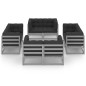 vidaXL Set Divani da Giardino 8 pz con Cuscini Legno Massello Pino vidaXL Set Divani da Giardino 8 pz con Cuscini Legno Massello Pino