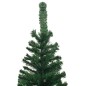vidaXL Albero di Natale Artificiale con LED 240 cm L Verde vidaXL Albero di Natale Artificiale con LED 240 cm L Verde