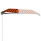 Tenda da Sole Retrattile Manuale 600x300 cm Arancione e Marrone Tenda da Sole Retrattile Manuale 600x300 cm Arancione e Marrone