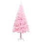 vidaXL Albero Natale Artificiale a Metà LED e Supporto Rosa 120 cm PVC vidaXL Albero Natale Artificiale a Metà LED e Supporto Rosa 120 cm PVC