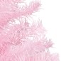 vidaXL Albero Natale Artificiale a Metà LED e Supporto Rosa 120 cm PVC vidaXL Albero Natale Artificiale a Metà LED e Supporto Rosa 120 cm PVC