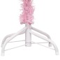 vidaXL Albero Natale Artificiale a Metà LED e Supporto Rosa 120 cm PVC vidaXL Albero Natale Artificiale a Metà LED e Supporto Rosa 120 cm PVC