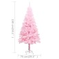 vidaXL Albero Natale Artificiale a Metà LED e Supporto Rosa 150 cm PVC vidaXL Albero Natale Artificiale a Metà LED e Supporto Rosa 150 cm PVC