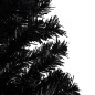 vidaXL Set Albero Natale Artificiale con LED e Base Nero 210 cm PVC vidaXL Set Albero Natale Artificiale con LED e Base Nero 210 cm PVC