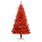 vidaXL Albero Natale Artificiale con LED e Supporto Rosso 120 cm PVC vidaXL Albero Natale Artificiale con LED e Supporto Rosso 120 cm PVC